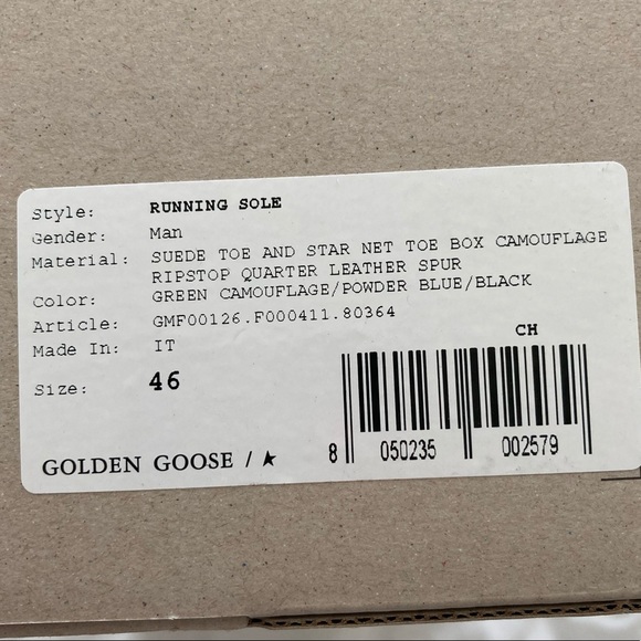 Men’s Golden Goose Running Shoe - Picture 2 of 4